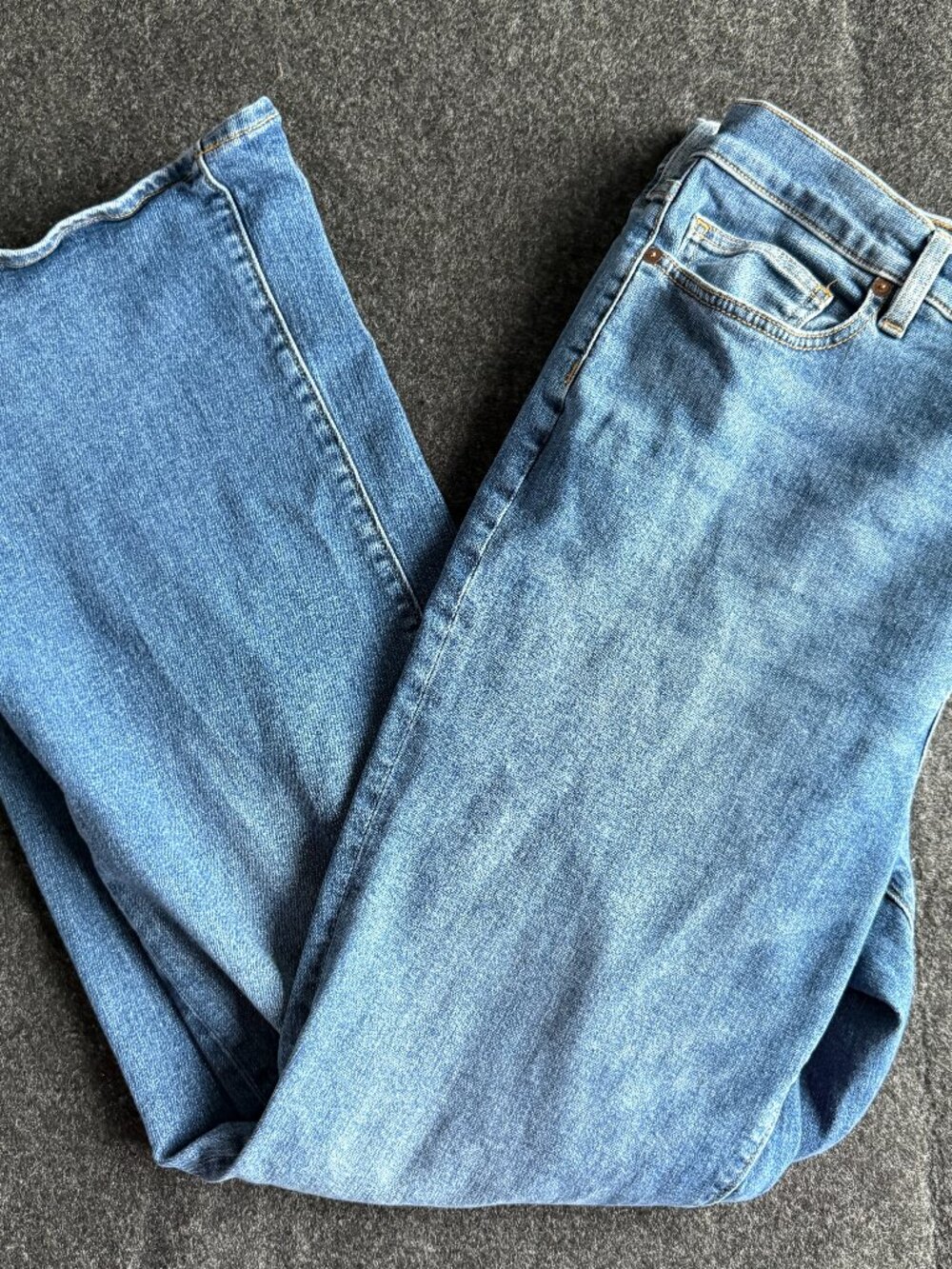Lands' End Bootcut Stretch Jeans Women's Size 18 Medium Wash